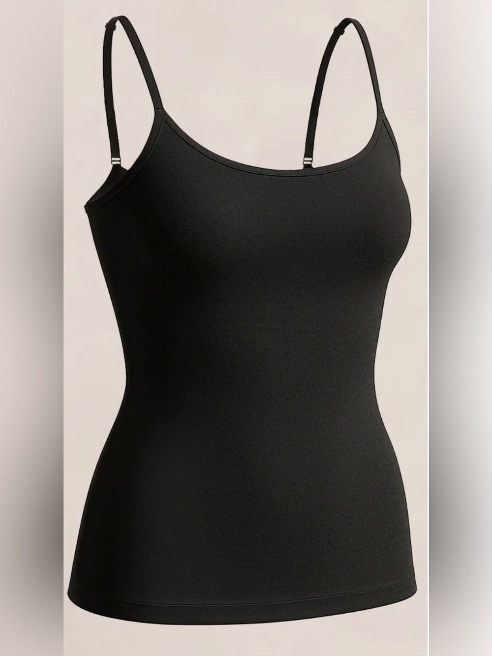 Shapermint Essential All Day Every Day scoop neck black